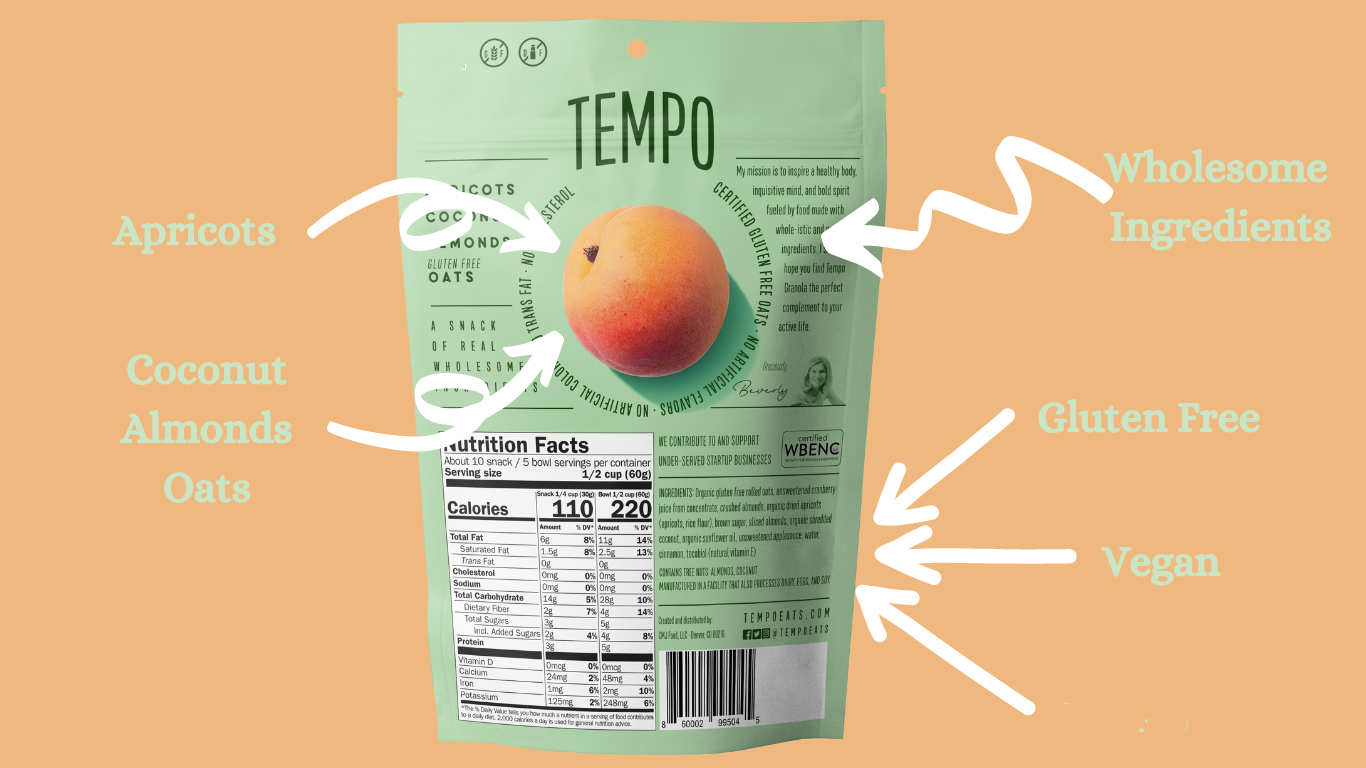 Case Apricot Coconut Almond All Day Granola (11oz. bags) 6 bag CASE